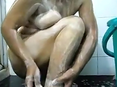 Indian gujju bhabhi bathing